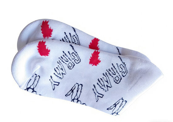 Cotton Spandex Sports Socks with jacquard pattern terry inside thick material ideal for mens and womens sports and daily