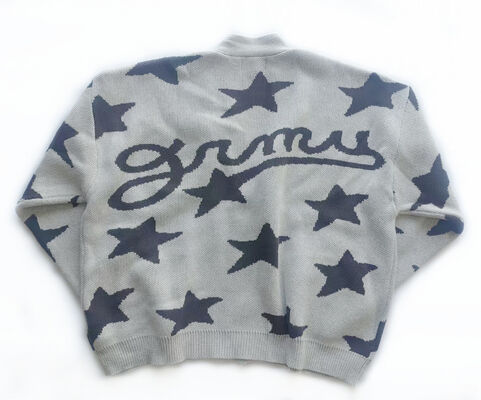 Winter Mens sweater cardigan 100 percent cotton jacquard thick warm casual fit wood button closure ideal for daily life winter wear