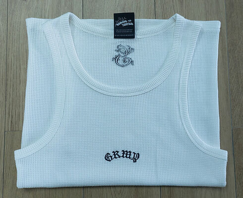 Mens tanktop solid color fitting design made of 65 polyester 35 cotton waffle fabric perfect for casual daily lifestyle