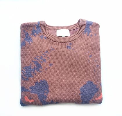 Mens Sweater Thick Cotton Jacquard Pullover Multicolor Embroidered Sleeve Casual Fit Suitable For Daily Life