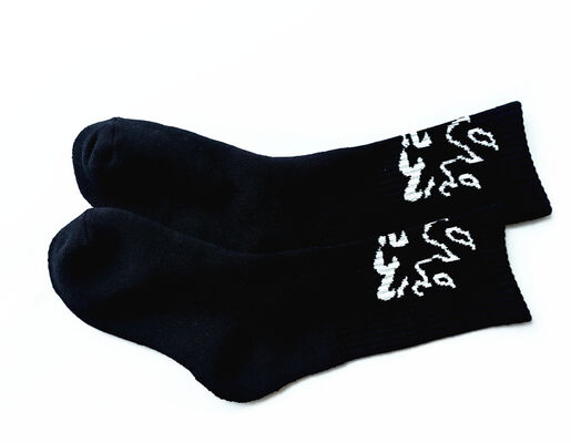 Mens Womens Sports Socks Cotton Terry Inside Sweat Absorbent Thick Jacquard Pattern Suitable for Biking Jogging