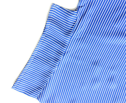 Womens top striped short sleeve polyester woven fabric spring summer mesh style fitting daily life wear xs to xxl sizes available