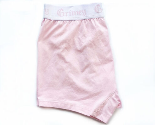 Mens boxe shorts designed for casual wear with jacquard elastic waistband made from 95 cotton 5 spandex single jersey fabric