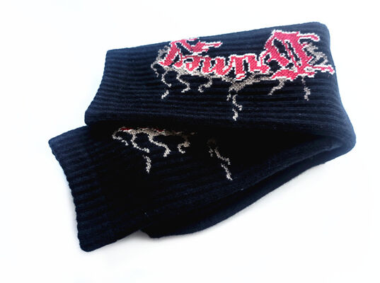 Thick terry cotton sports socks with jacquard yarn dyed pattern for mens and womens biking jogging and daily life activities