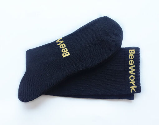 Sports Socks Featuring Quickdry Jacquard Technology and Thick Terry Inside for Mens Daily Life and Athletic