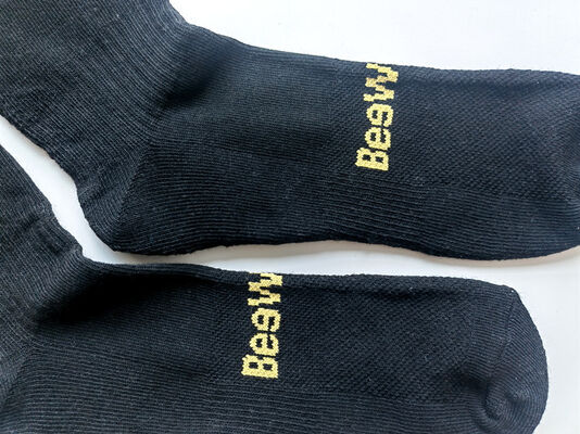 Sports Socks Featuring Quickdry Jacquard Technology and Thick Terry Inside for Mens Daily Life and Athletic
