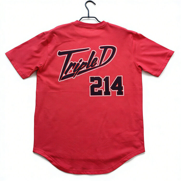 Mens T Shirt 100 Percent Cotton Single Jersey Curve Bottom T Shirt With Front And Back Print 200gsm Comfortable Fabric