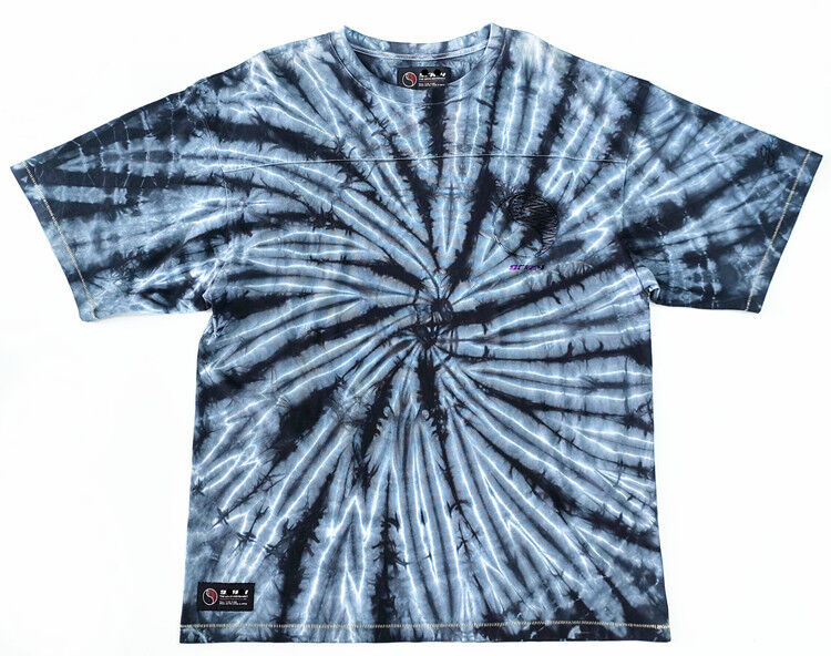 Mens t shirt 100 percent cotton single jersey 210gsm fabric weight loose fitting short sleeve tiedye color casual daily wear