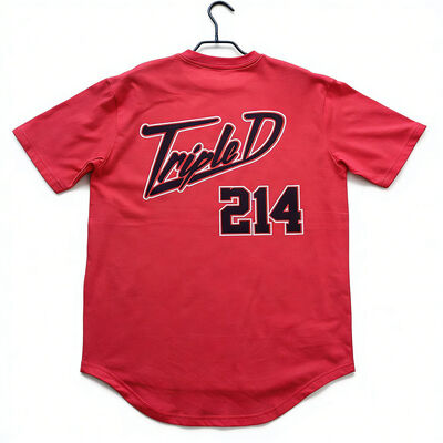 Mens T Shirt 100 Percent Cotton Single Jersey Curve Bottom T Shirt With Front And Back Print 200gsm Comfortable Fabric